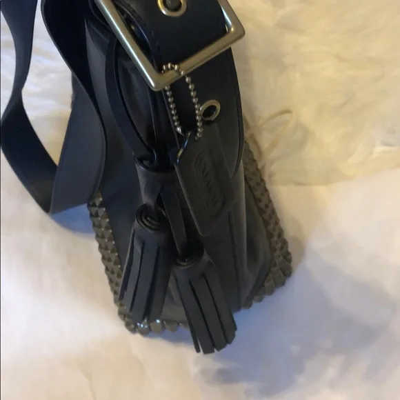 NWT Gorgeous Coach Leather Studded Duffle - Picture 3 of 8